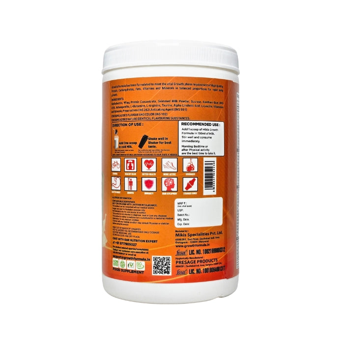 Mikis Growth Formula Malai Kulfi 400g – Protein Powder for Teenagers in India