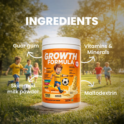 Mikis Growth Formula For Growing Kids (7-12 Yrs) | Malai Kulfi Flavor 400g