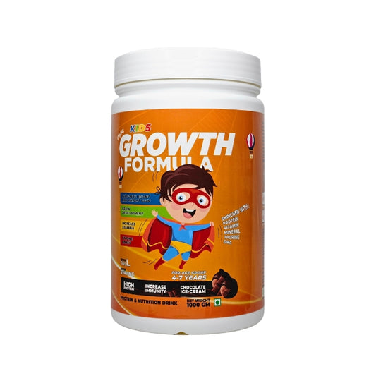 Mikis Kids Growth Formula For Growing Kids (4-7 Yrs) | Chocolate Ice-cream Flavor 1000g