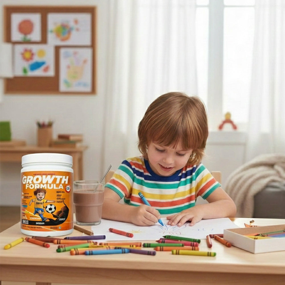 Mikis Kids Growth Formula For Growing Kids (4-6 Yrs) | Chocolate Ice-cream Flavor 1000g