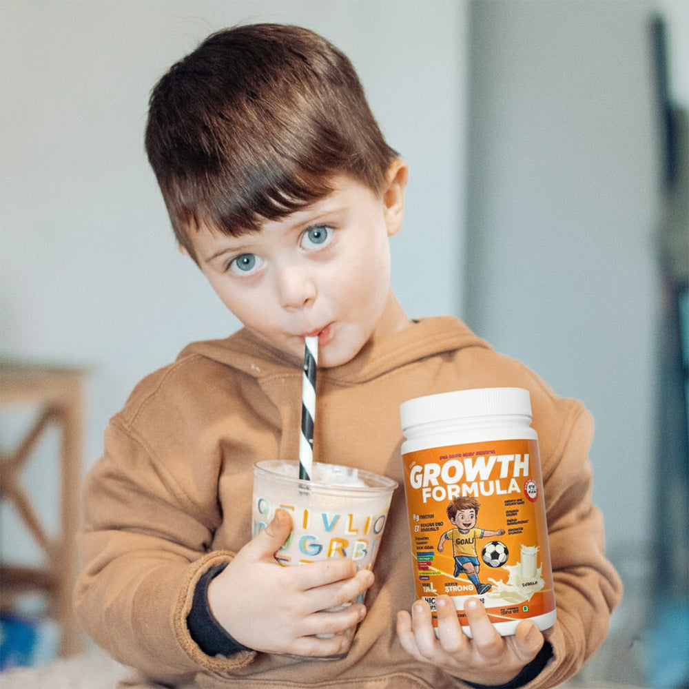 Mikis Kids Growth Formula For Growing Kids (4-7 Yrs) | Vanilla Flavor 1000g