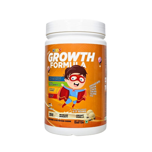 Mikis Kids Growth Formula For Growing Kids (4-7 Yrs) | Vanilla Flavor 1000g