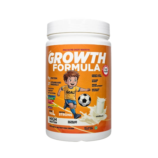 Mikis Growth Formula For Growing Kids (8-12 Yrs) | Vanilla Flavor 1000g