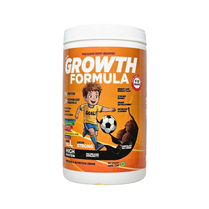 Mikis Growth Formula For Growing Kids (7-12 Yrs) | Chocolate Ice-cream 400g