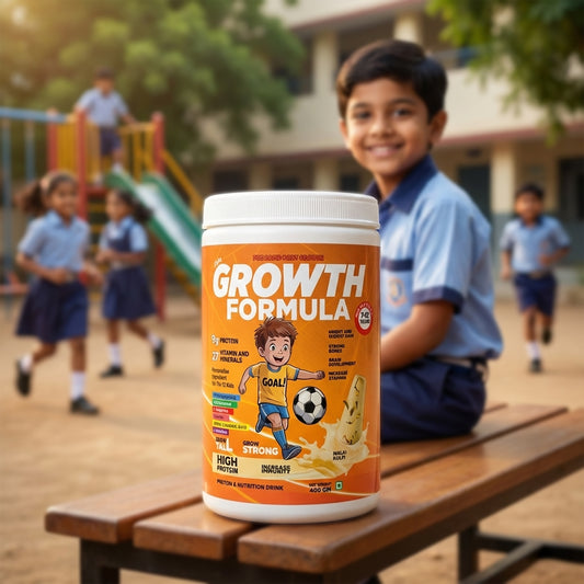 Mikis Growth Formula For Growing Kids (7-12 Yrs) | Malai Kulfi Flavor 1000g